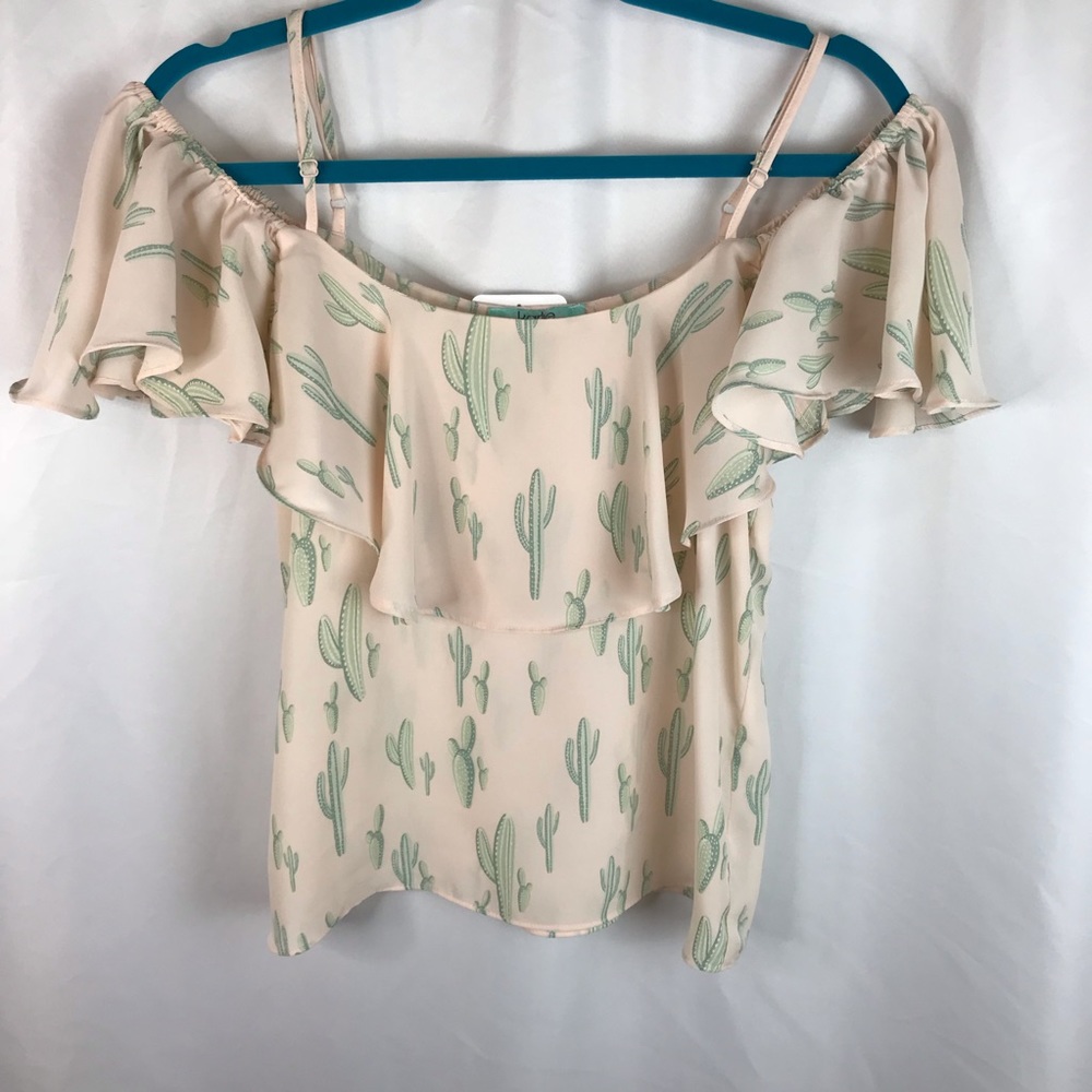 NWT Karlie | Cactus Off Shoulder Blouse Size M